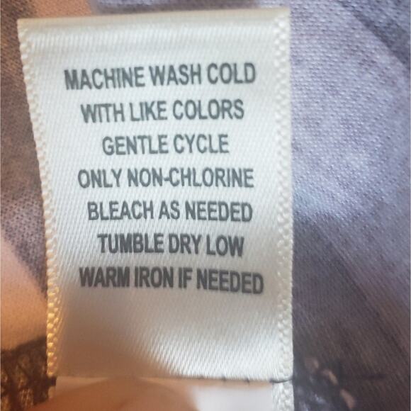 TRU‎ SELF L long sleeve dark and light purple and white - Picture 6 of 6